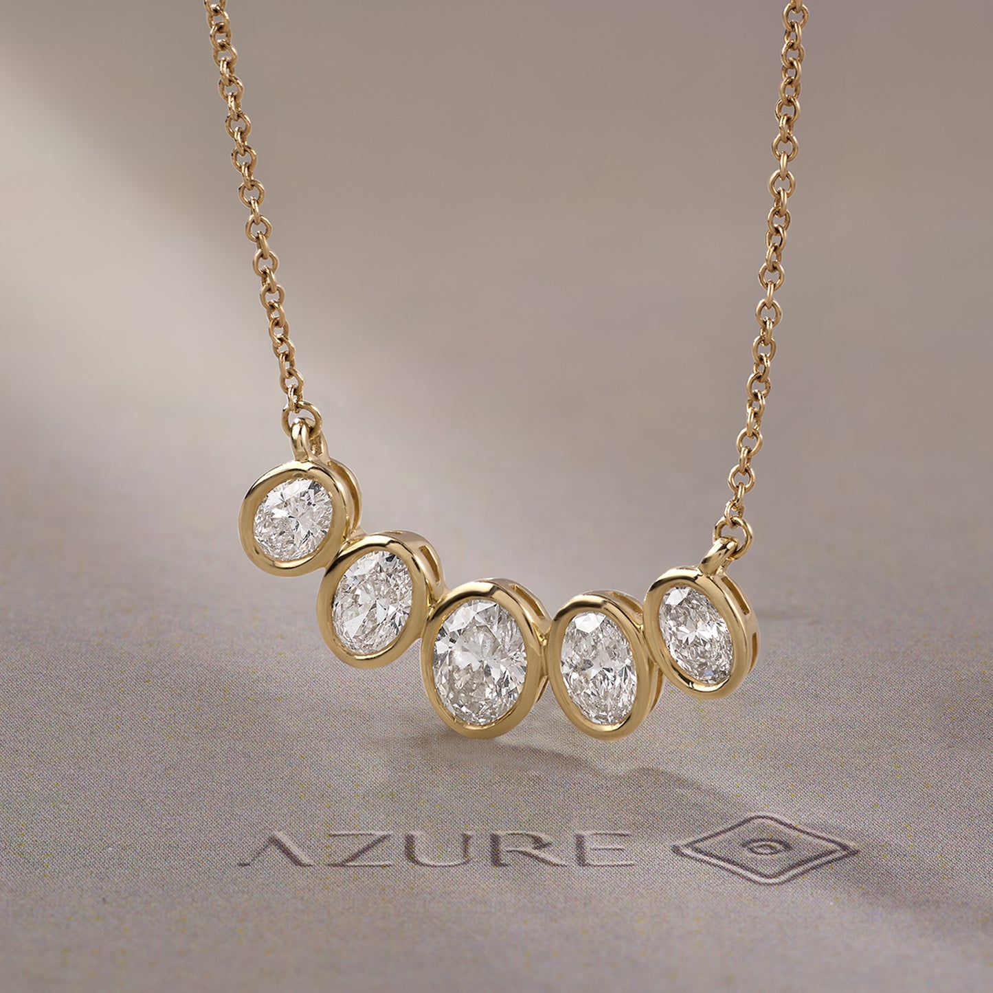 Oval Diamond Pendant