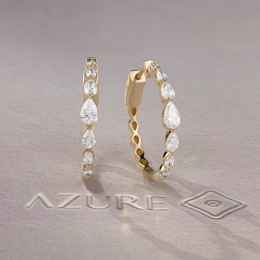 Pear Diamond Earrings