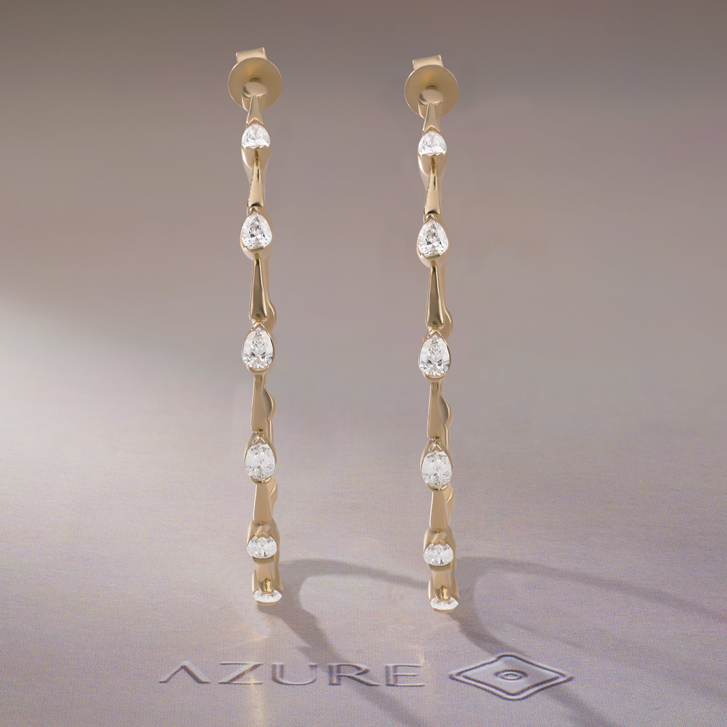 Pear Diamond Earrings