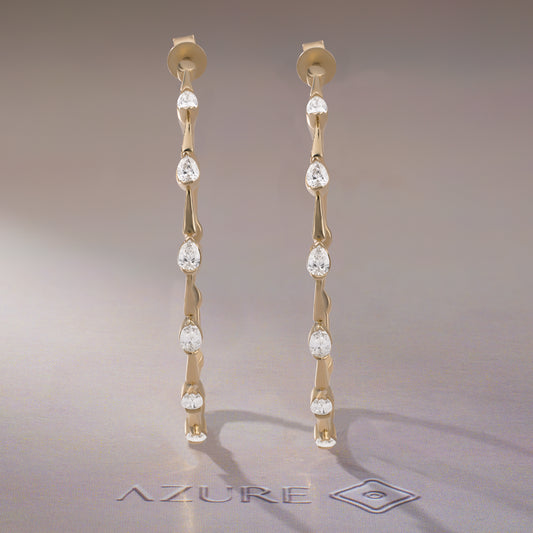 Pear Diamond Earrings