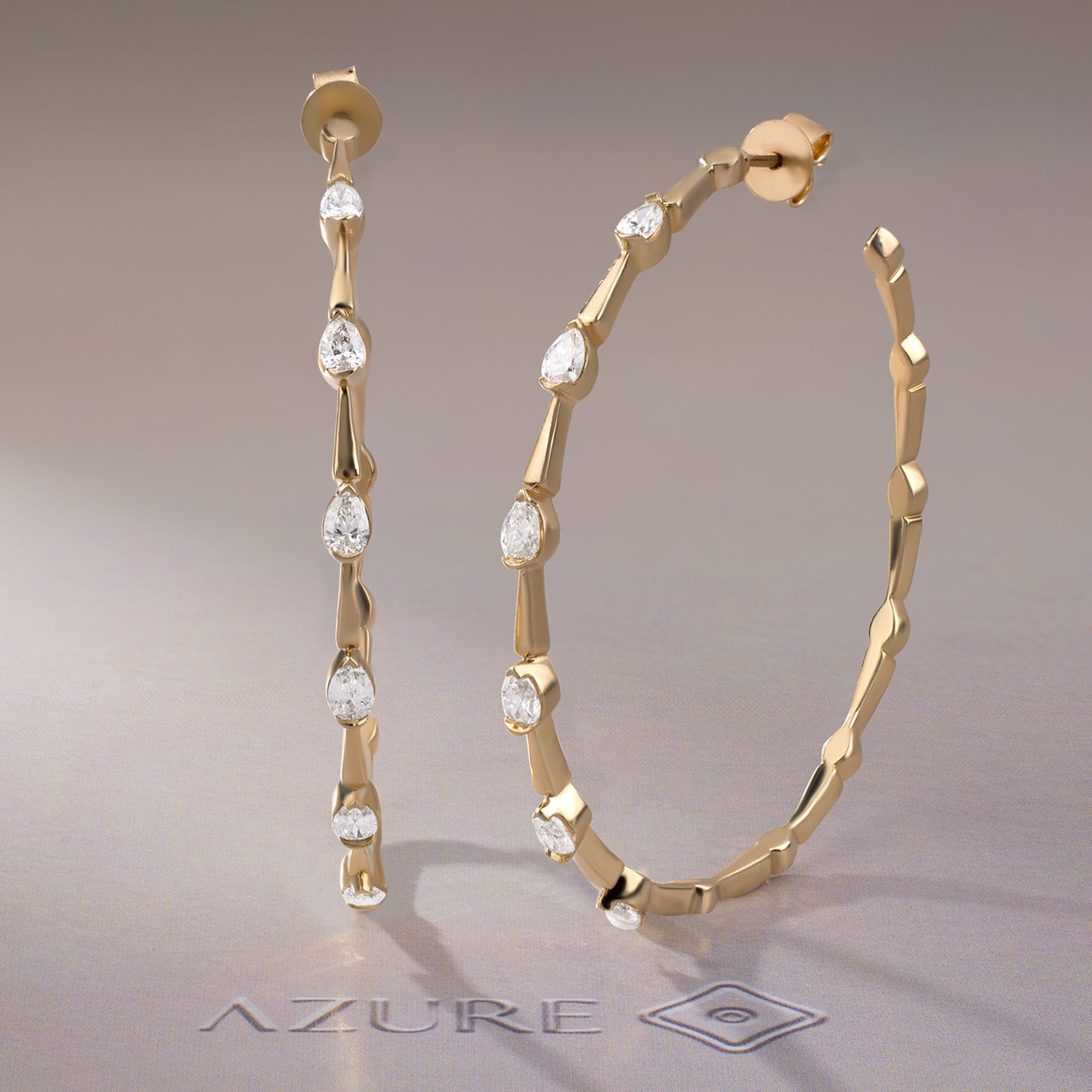 Pear Diamond Earrings