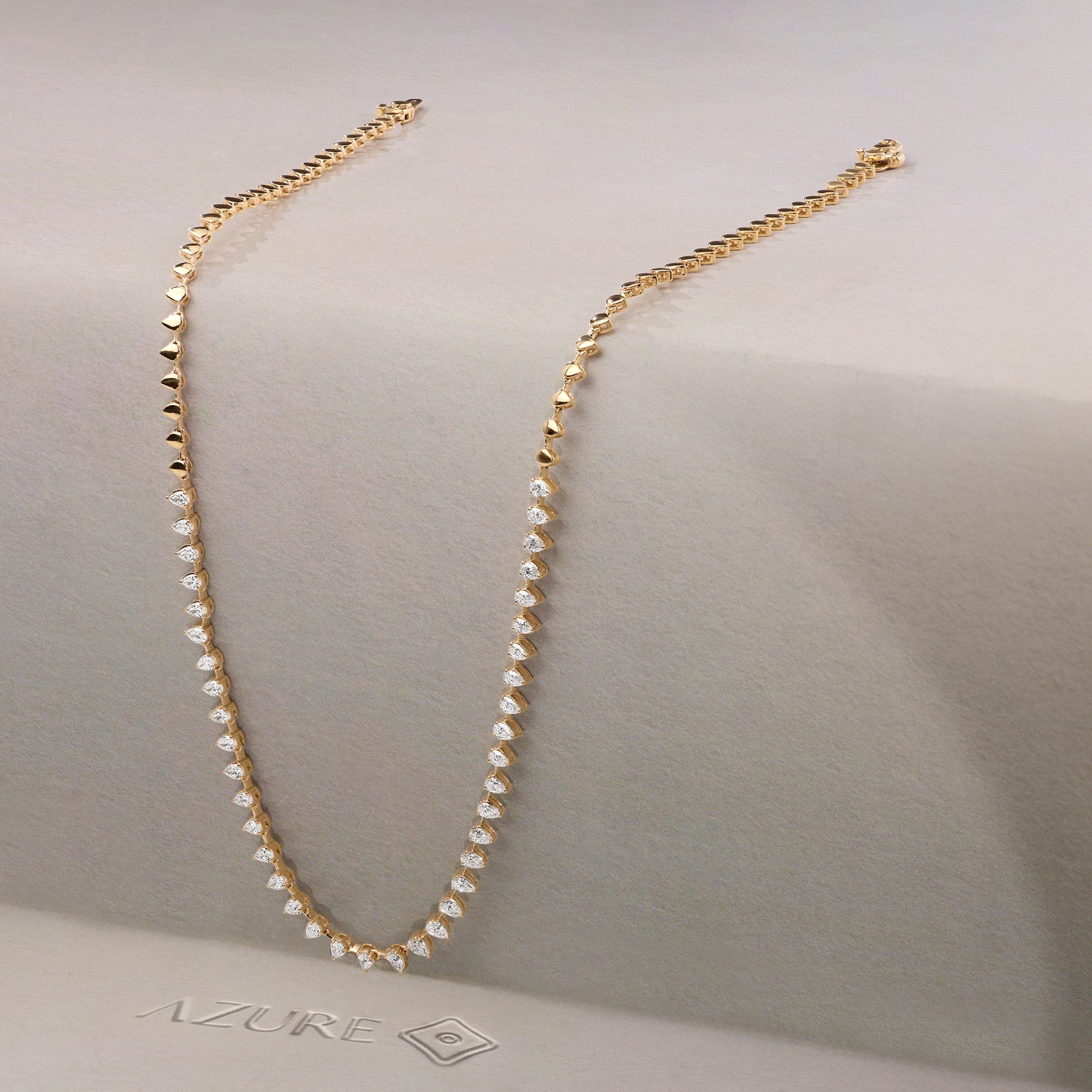 Pear Diamond Necklace