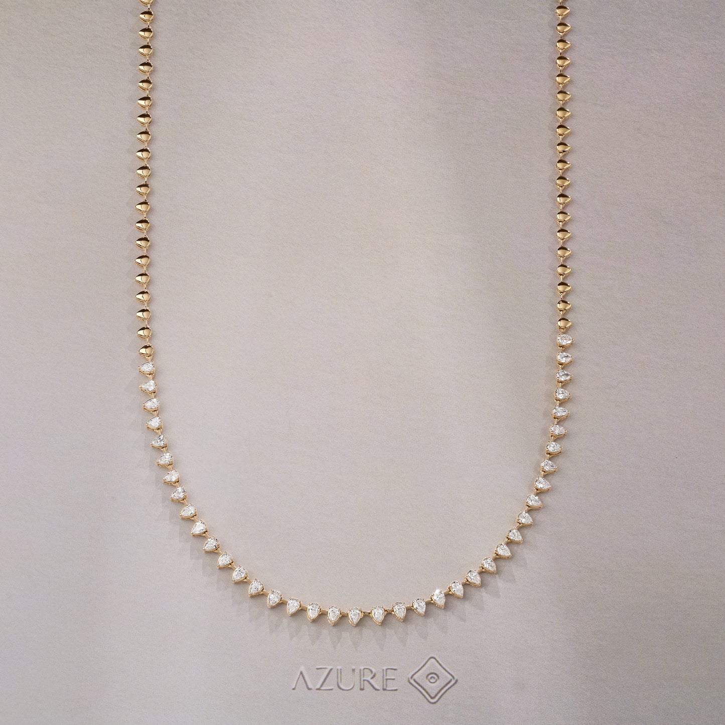 Pear Diamond Necklace