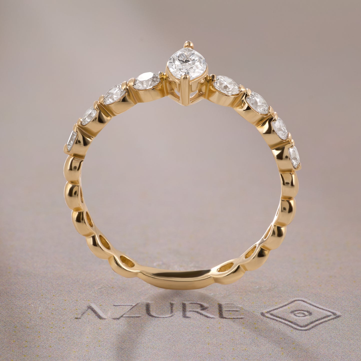 Marquise & Round Diamond Ring
