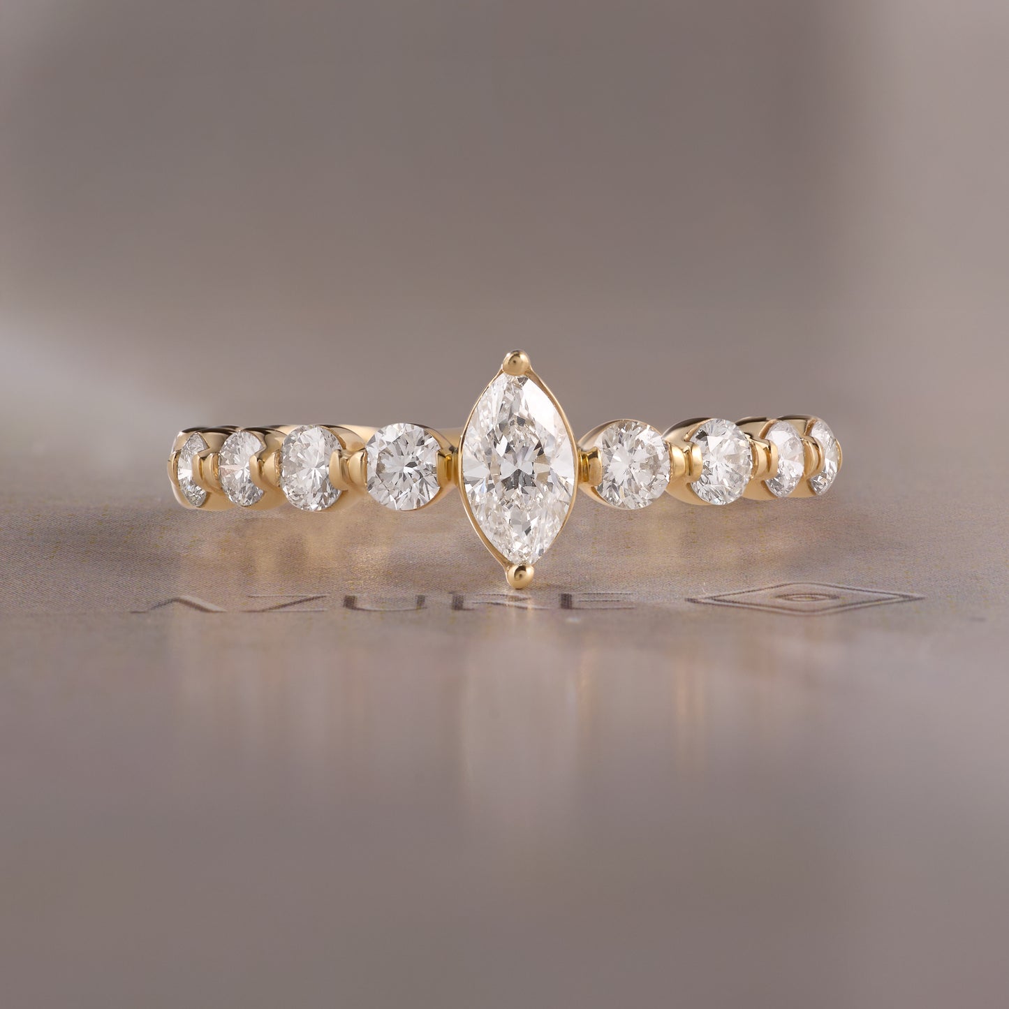 Marquise & Round Diamond Ring